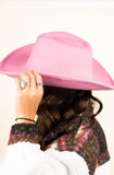 Pink Felt Hat