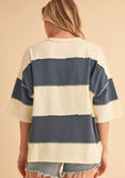 Navy Block Top