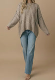 Charming Cable Knit Sweater