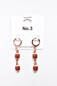 Football Drop Earrings