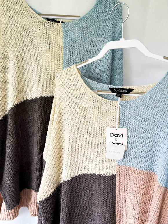 Color Block Cozy Sweater