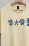 Embroidered Seashell Tee