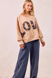 Patched Love Sweatshirt