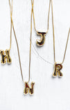 Bubble Initial Necklace