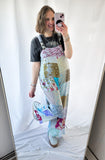 Pretty In Patchwork Overalls