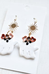 Floral Ghost Earrings