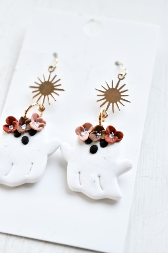 Floral Ghost Earrings