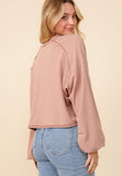 Caramel Stitched Top