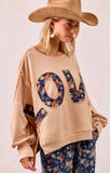 Patched Love Sweatshirt