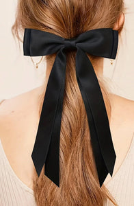 Black Bow Barrette