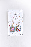 Quilt Block Dangle Earrings