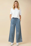 Denim Flower Bottoms