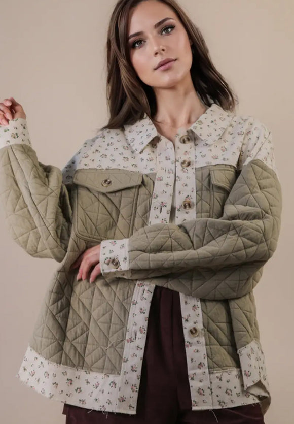 Sage Floral Jacket