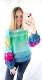 Bright Ombré Sweater