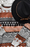 Charcoal & Leopard Felt Hat