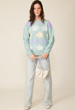 Sage Flower Sweater