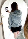 Washed Fleece Zip Up