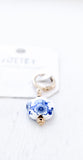 Floral Huggie Hoops