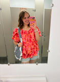 Bubble Floral Blouse