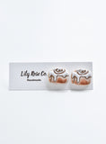 Cinnamon Roll Stud Earrings