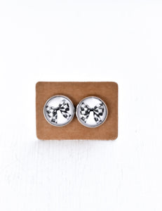 Glass Stud Earrings