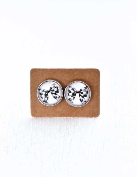 Glass Stud Earrings
