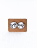 Glass Stud Earrings