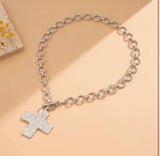 Cross Toggle Necklace
