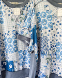 Denim Floral Patchwork Top