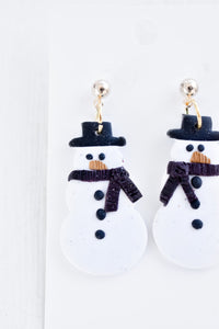 Snowman Dangle Earrings