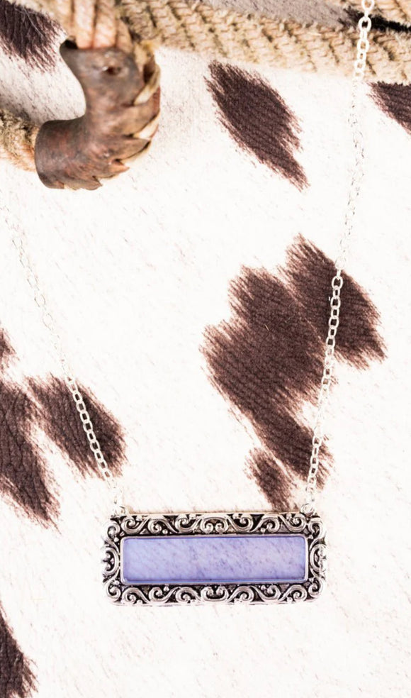 Purple Glass Necklace